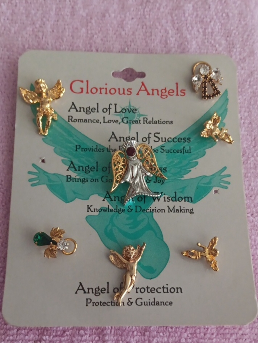 Gold Tone Glorious Angels Pins